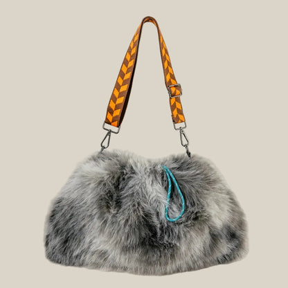FREEMAN T.PORTER SAC FOURRURE KIKI BEAR grey