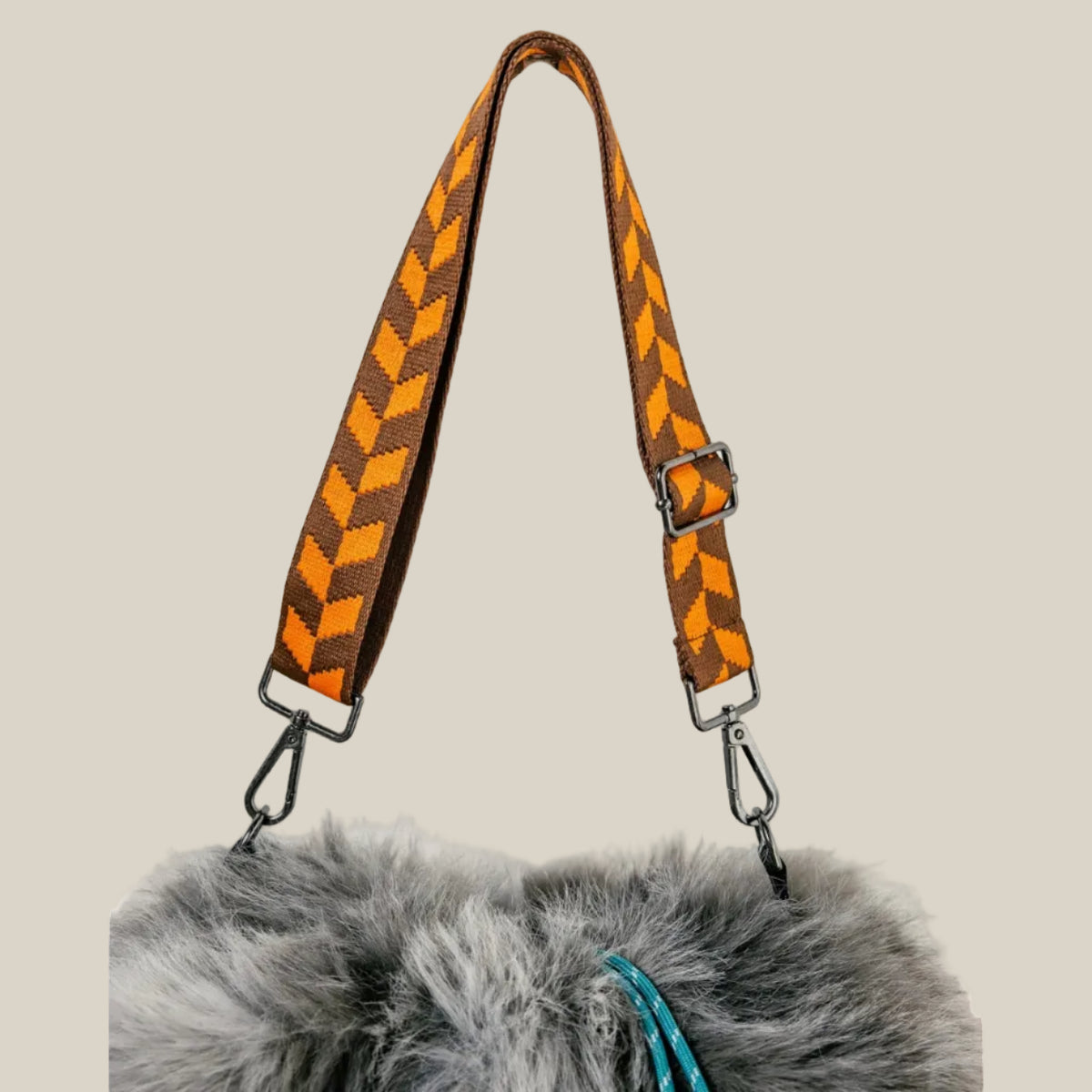 FREEMAN T.PORTER SAC FOURRURE KIKI BEAR grey