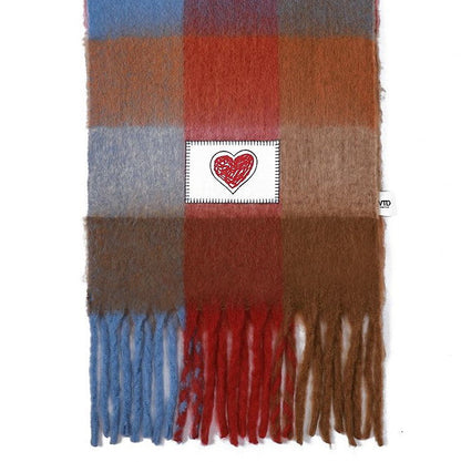 Verb To Do Echarpe Maxi Go For It Heart Multi Red