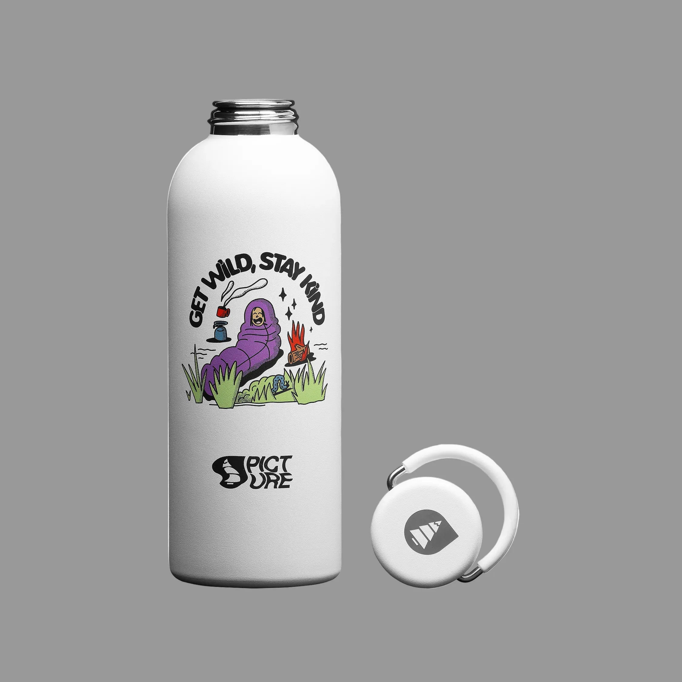PICTURE GOURDE HAMPTON BOTTLE Brillant white