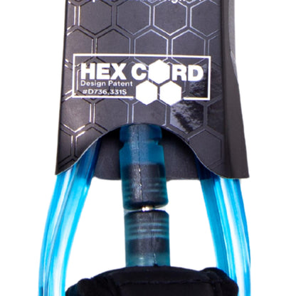 zoom systeme rotatif hex cord leash longboard