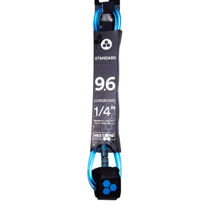 leash pour longboard bleu transparent channel islands