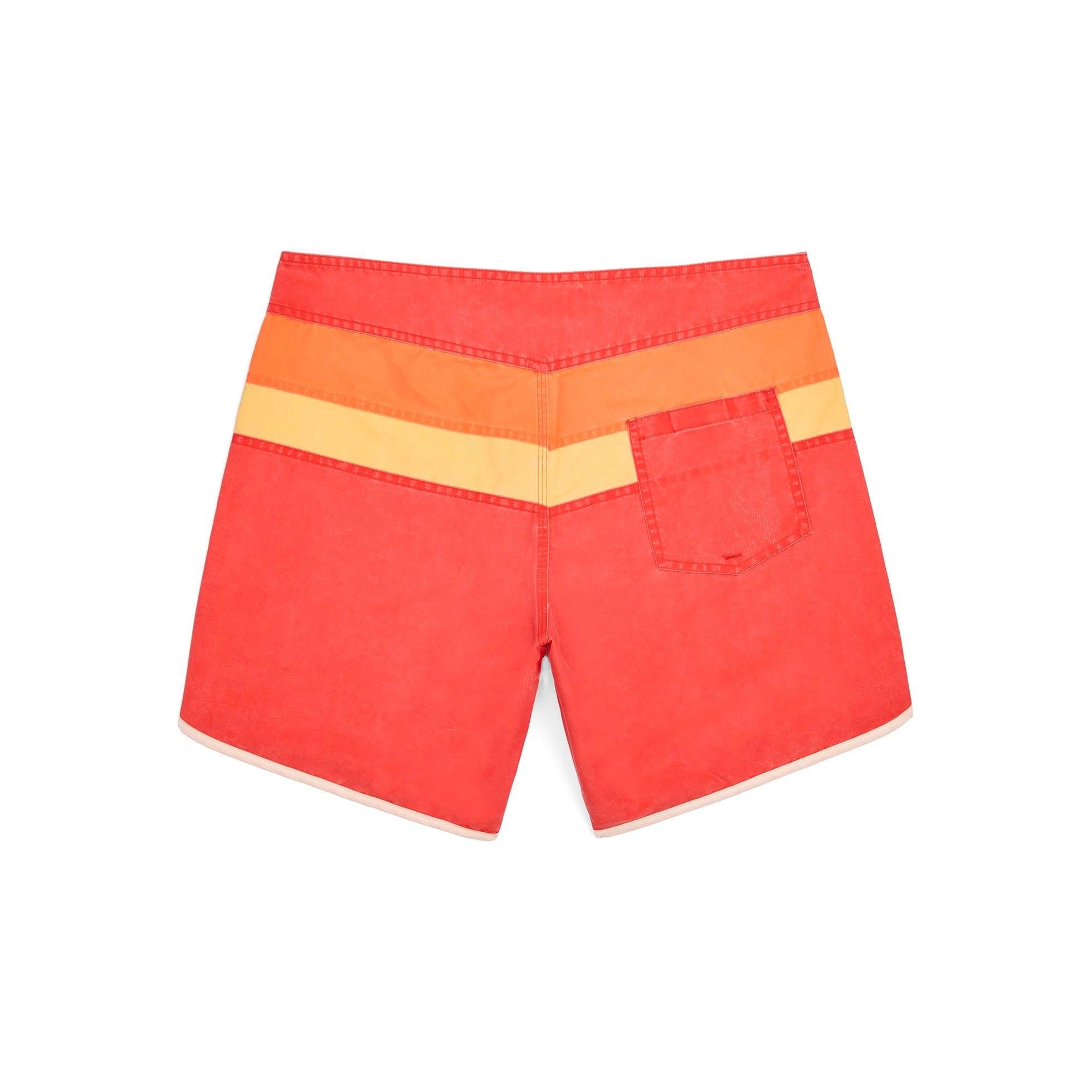 JONSEN ISLAND BOARDSHORT JON 1 STRIPE Red détail logo