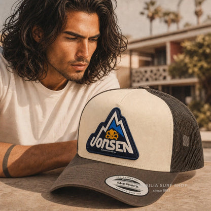 casquette jonsen big rock marron big rock lifestyle porte par un homme