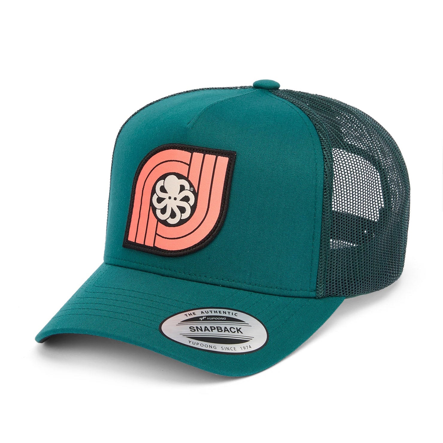 casquette jonsen island verte détail logo