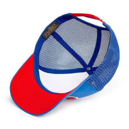 vue interieure de la casquette jonsen blue racing