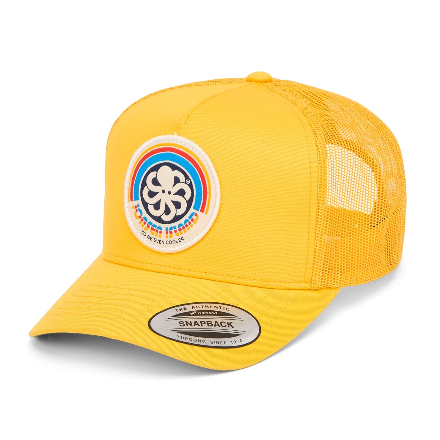 casquette jonsen island Jaune détail logo