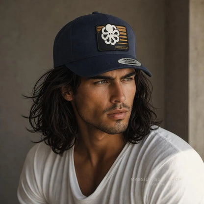 casquette jonsen island homme video screen navy lifestyle porte par un homme