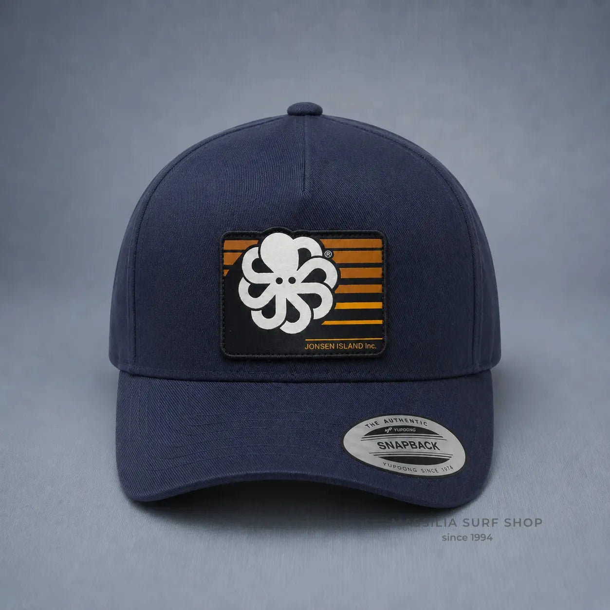 casquette bleue jonsen island video screen navy vue de face