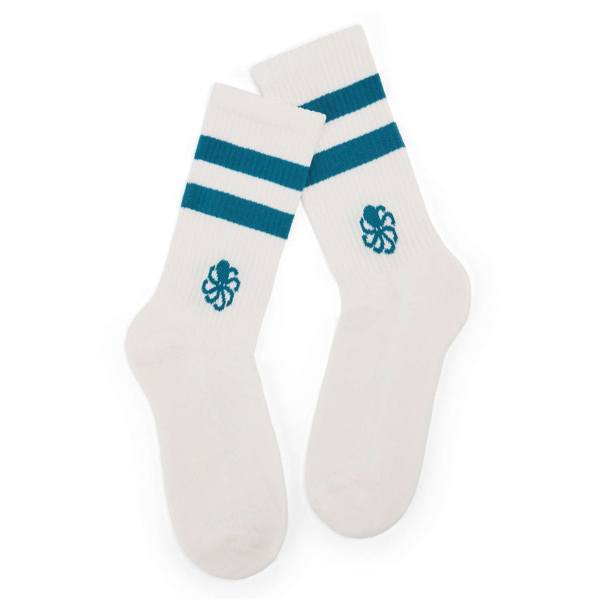 JONSEN ISLAND CHAUSSETTES SOCK TENNIS CLASSIC North sea détail logo