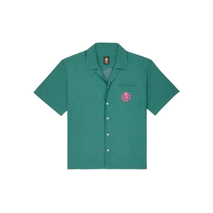JONSEN ISLAND CHEMISE SUMMER SHIRT Green à plat vue face