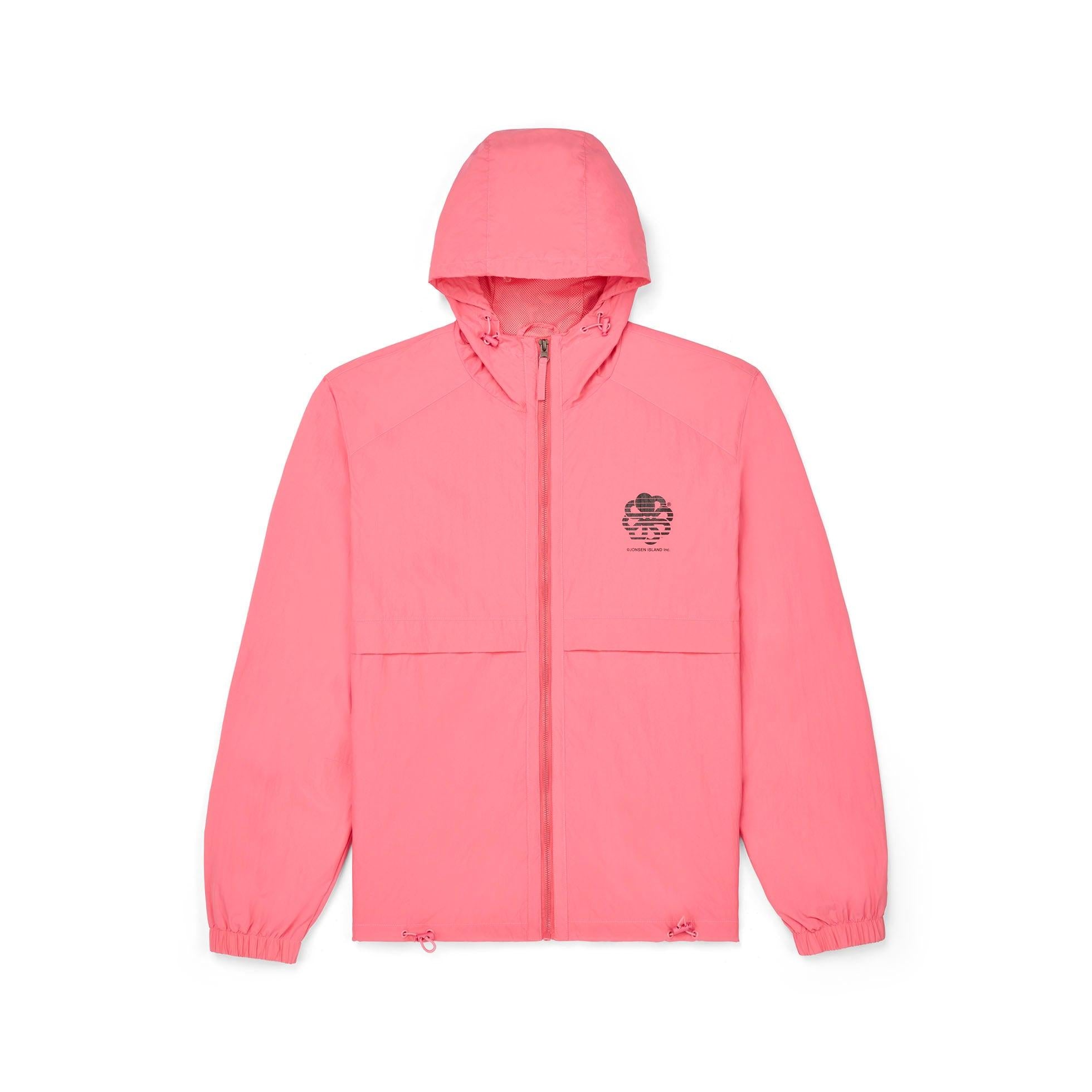 JONSEN ISLAND COUPE VENT WINDBREAKER Pink à plat vue face
