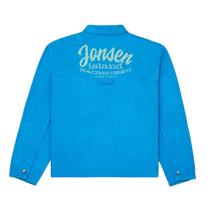 veste bleue detroit jonsen island broderie dos