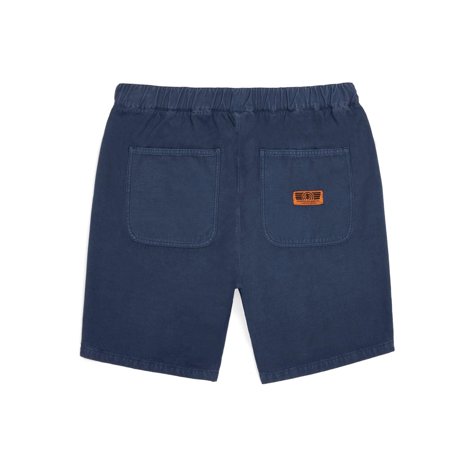 JONSEN ISLAND SHORT VINCENT WORK Navy détail logo