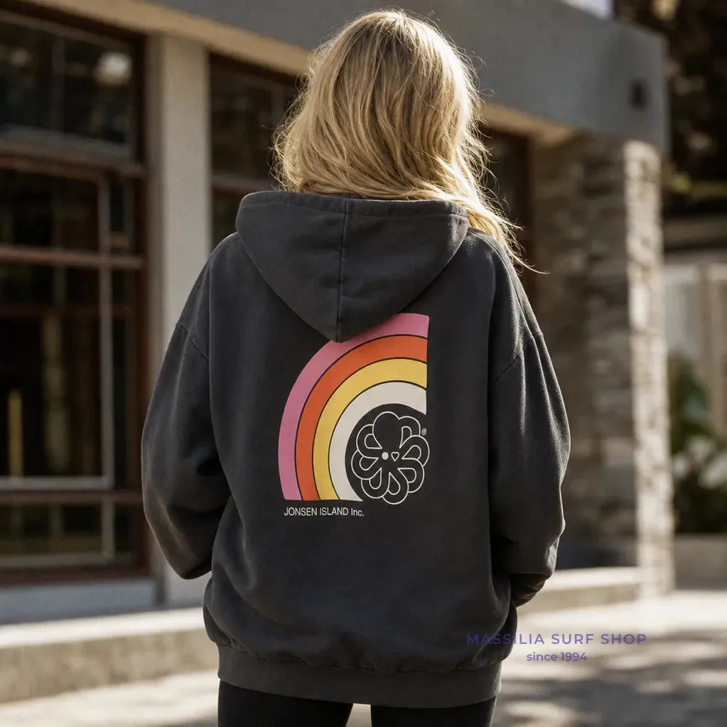 JONSEN ISLAND SWEATSHIRT WOMEN HOODIE OCEANSIDE Black f/o