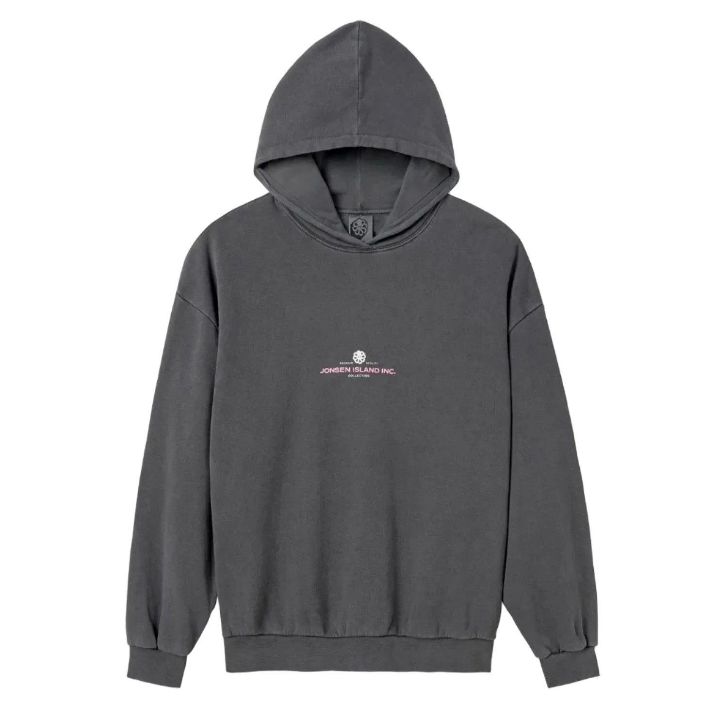 sweat femme jonsen island gris oceanside hoodie vue de face et logo discret au centre