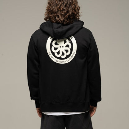 JONSEN ISLAND SWEATSHIRT HOODIE ZIPPE AUTHENTIC DIAMOND Black