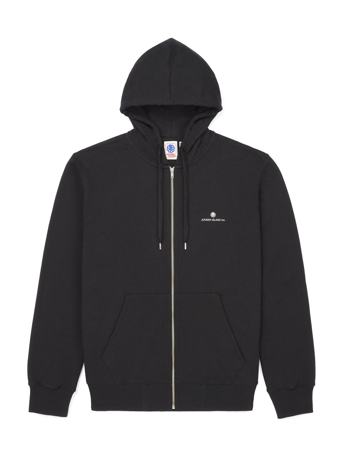 JONSEN ISLAND SWEATSHIRT HOODIE ZIPPE AUTHENTIC DIAMOND Black