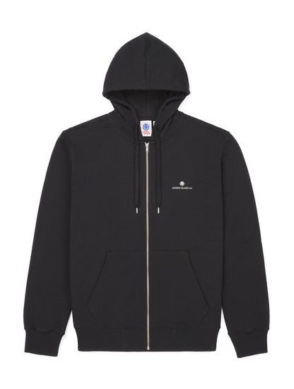 JONSEN ISLAND SWEATSHIRT HOODIE ZIPPE AUTHENTIC DIAMOND Black