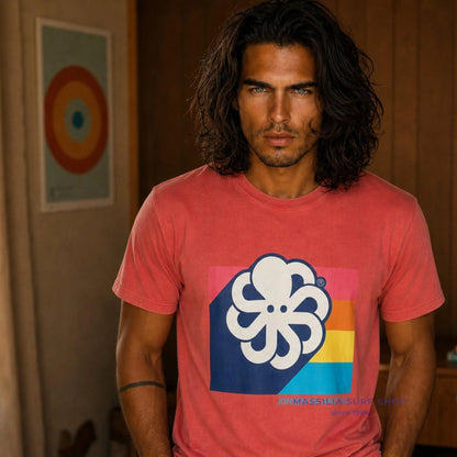 JONSEN ISLAND T-SHIRT CLASSIC 3D COLORS Red f/o