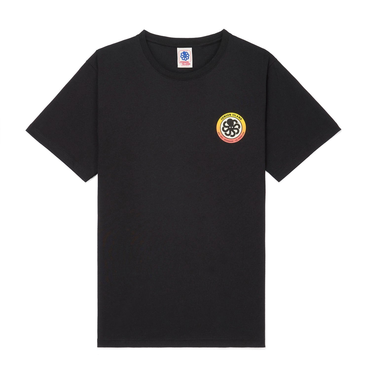 JONSEN ISLAND TEE-SHIRT CLASSIC AUTHENTIC Black à plat vue face