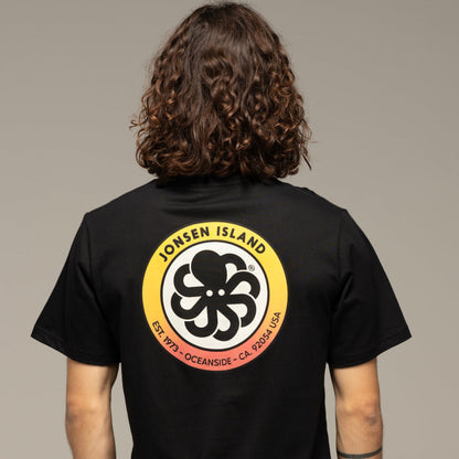 JONSEN ISLAND TEE-SHIRT CLASSIC AUTHENTIC Black porté vue graphisme