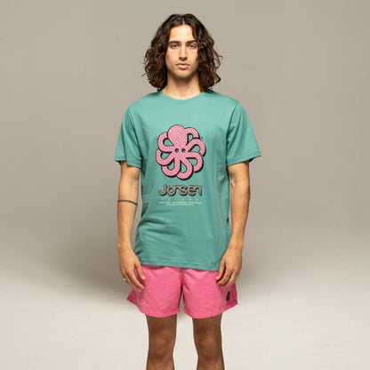 JONSEN ISLAND TEE-SHIRT CLASSIC BIG CREATIVE North sea porté