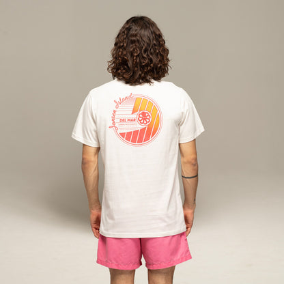 JONSEN ISLAND TEE-SHIRT CLASSIC DEL MARE Coconut porté zoom graphisme poulpe