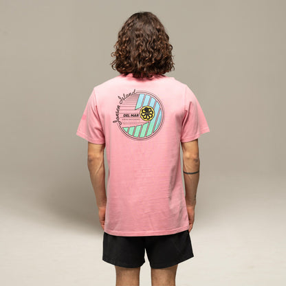JONSEN ISLAND TEE-SHIRT CLASSIC DEL MARE Pink f/o détail graphisme poulpe