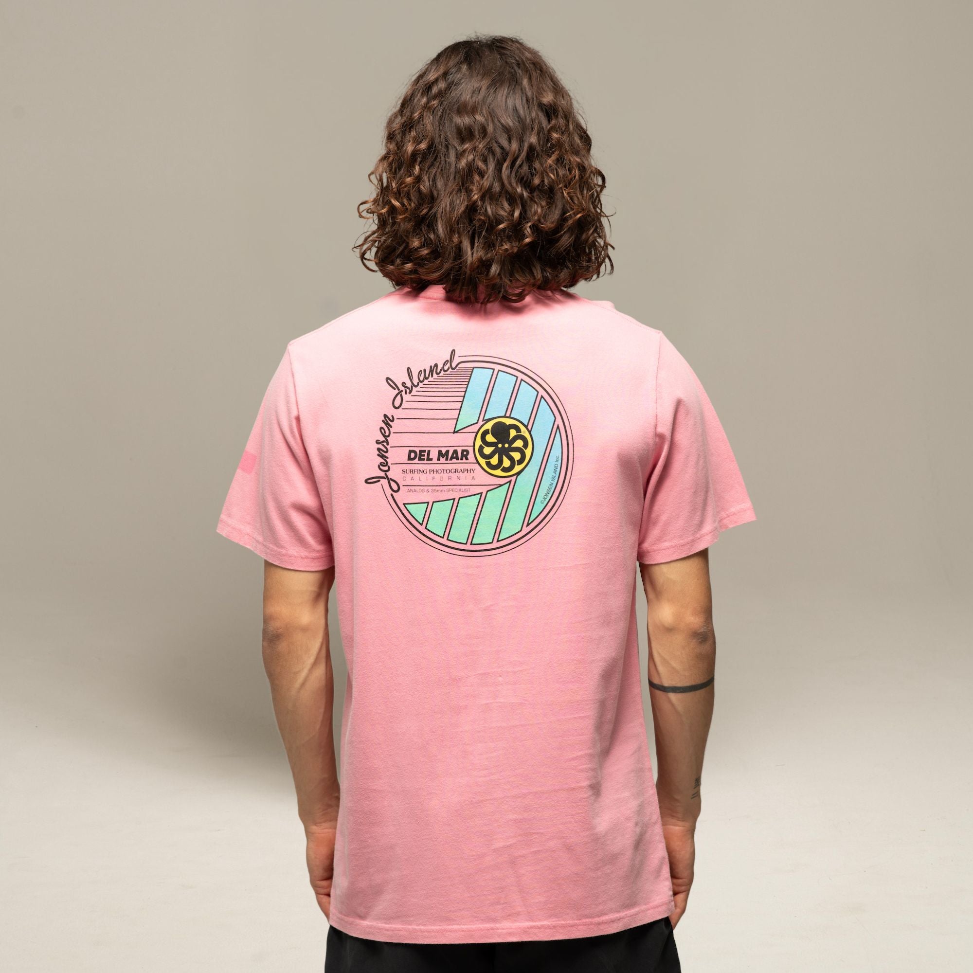 JONSEN ISLAND TEE-SHIRT CLASSIC DEL MARE Pink f/o porté vue de dos