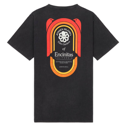 JONSEN ISLAND TEE-SHIRT CLASSIC ENCINITAS Black f/o à plat vue dos