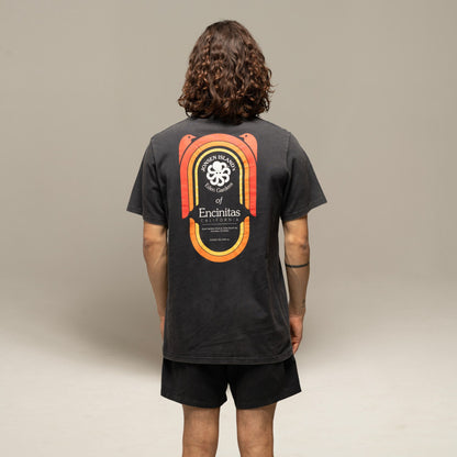 JONSEN ISLAND TEE-SHIRT CLASSIC ENCINITAS Black f/o porté zoom graphisme poulpe