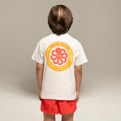 JONSEN ISLAND TEE-SHIRT CLASSIC KID AUTHENTIC Coconut portée vue logo