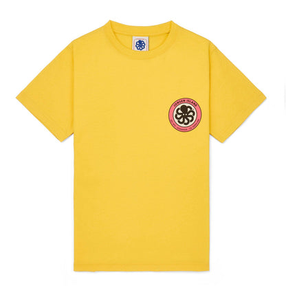 JONSEN ISLAND TEE-SHIRT CLASSIC KID AUTHENTIC Yellow vue face logo poitrine
