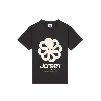JONSEN ISLAND TEE-SHIRT CLASSIC KID BIG Black à plat vue face