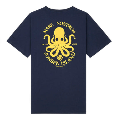 JONSEN ISLAND TEE-SHIRT CLASSIC MARE NOSTRUM Navy à plat vue dos