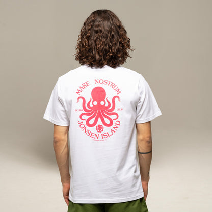 JONSEN ISLAND TEE-SHIRT CLASSIC MARE NOSTRUM White portée vue logo