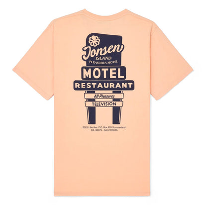 JONSEN ISLAND TEE-SHIRT CLASSIC MOTEL Peach f/o à plat vue dos