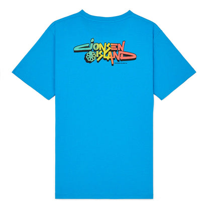 JONSEN ISLAND TEE-SHIRT CLASSIC NEWPORT Blue à plat vue dos