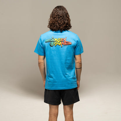 JONSEN ISLAND TEE-SHIRT CLASSIC NEWPORT Blue porté zoom graphisme poulpe