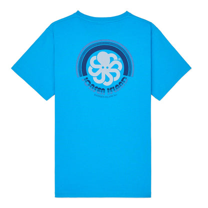 JONSEN ISLAND TEE-SHIRT CLASSIC RAINBOW Blue à plat vue dos