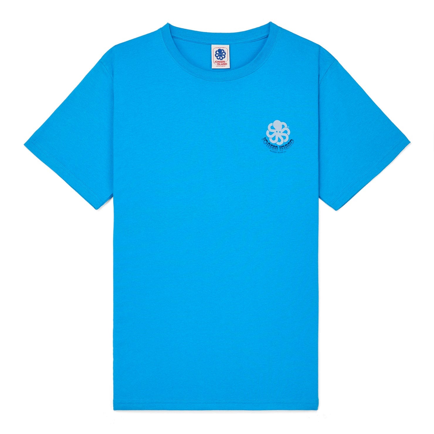 JONSEN ISLAND TEE-SHIRT CLASSIC RAINBOW Blue à plat vue face