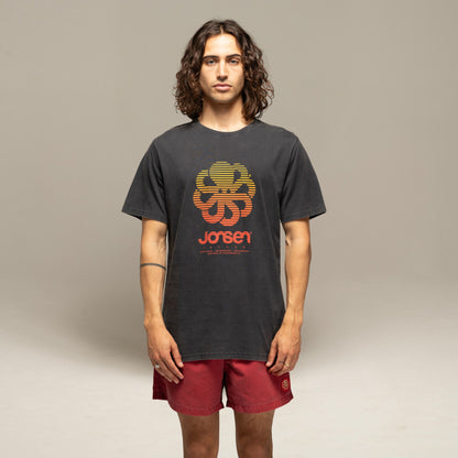 JONSEN ISLAND TEE-SHIRT CLASSIC SUPERBIG Black f/o détail logo