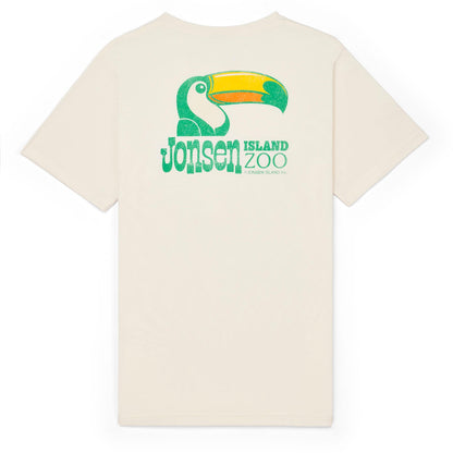 JONSEN ISLAND TEE-SHIRT CLASSIC TIKI ZOO Coconut à plat vue dos