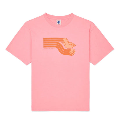 JONSEN ISLAND TEE-SHIRT CONFORT FAST BIRD Pink f/o à plat vue face