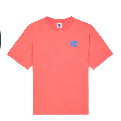 JONSEN ISLAND TEE-SHIRT CONFORT FAT LETTERS Red f/o à plat vue face