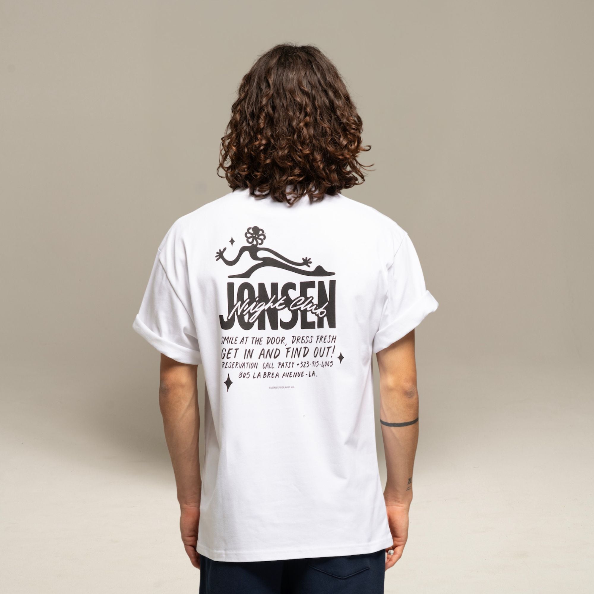 JONSEN ISLAND TEE-SHIRT CONFORT JIGGY White portée vue logo