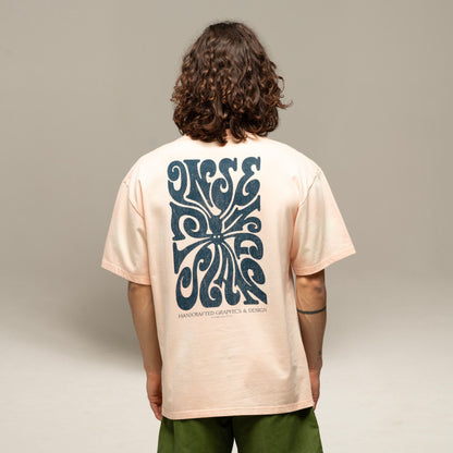 JONSEN ISLAND TEE-SHIRT CONFORT THE ARTIST 2 Peach f/o porté