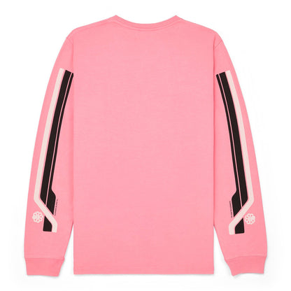 JONSEN ISLAND TEE-SHIRT LONG SLEEVES CONFORT TRUCKING Pink f/o à plat vue face