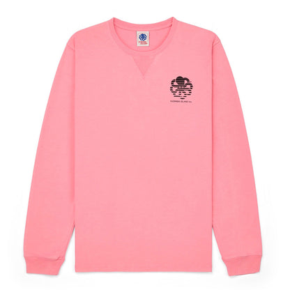 JONSEN ISLAND TEE-SHIRT LONG SLEEVES CONFORT TRUCKING Pink f/o détail logo
